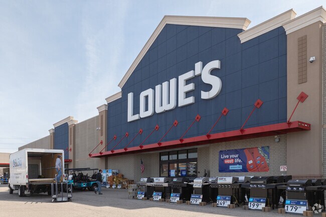 Lowe's and Wal-Mart are some of the main big box stores in the South end of Rum Village.