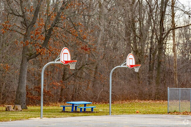 Basketball courts at Myers Elementary School.