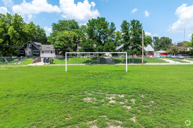 Irving Middle School kids can practice their soccer skills.