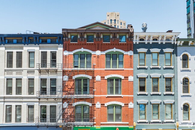 City Center has many colorful townhouse homes and condominiums.