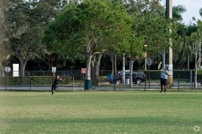 Lakeshore residents practice at the football field in Forzano Park.