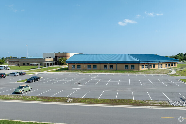 The Croatan High School building in Morehead City.