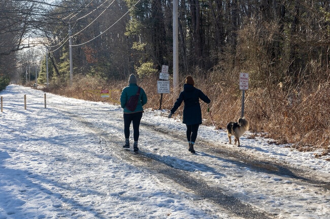 Hikers embark on the Eastern Trail in Scarborough.