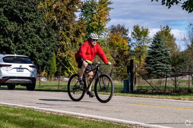 Cyclists will enjoy touring along the many miles of road in Deerfield Township.