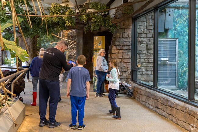 Escape the winter cold and visit the indoor rainforest at the Cleveland Metroparks Zoo.