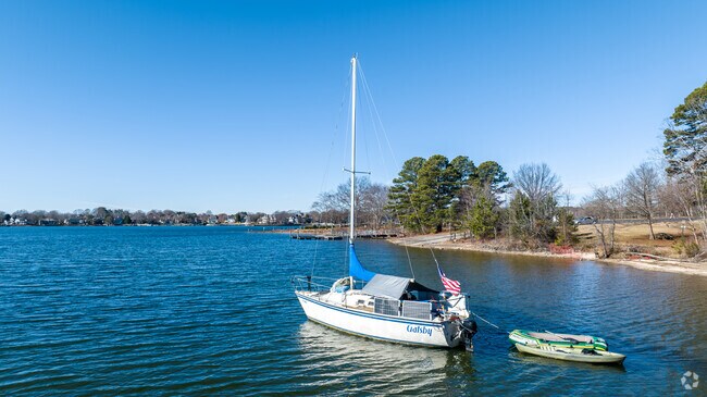 Sailing is a popular sport on Lake Norman in Cornelius.