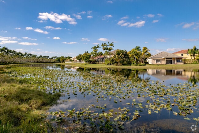 Some homes in The Ridges offer waterfront views.