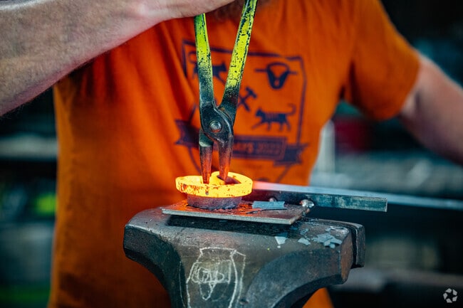 South Memphis is full of art, including metalwork.