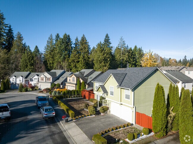 Everett Mall is a perfect little suburb with ranch houses on a cul-de-sac.