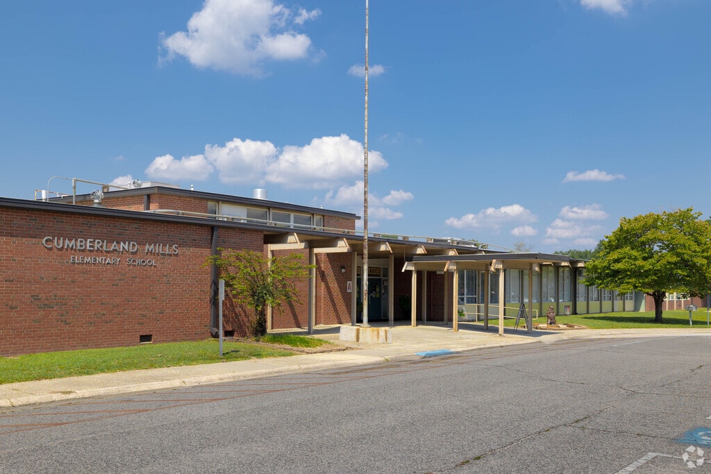 Cumberland Mills Elementary School has a large playground in South View.