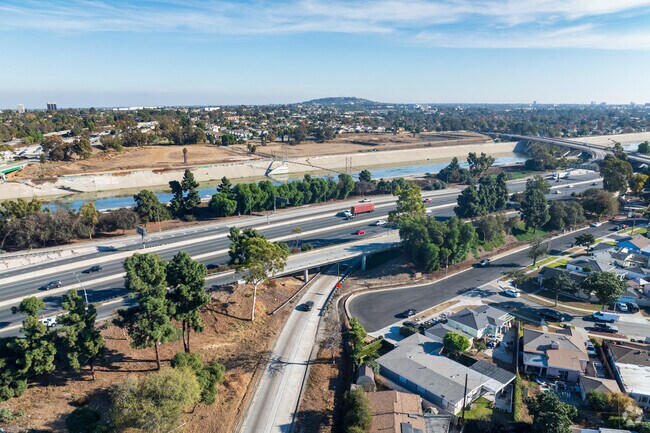 The 710 Freeway runs north near the Arlington neighborhood.