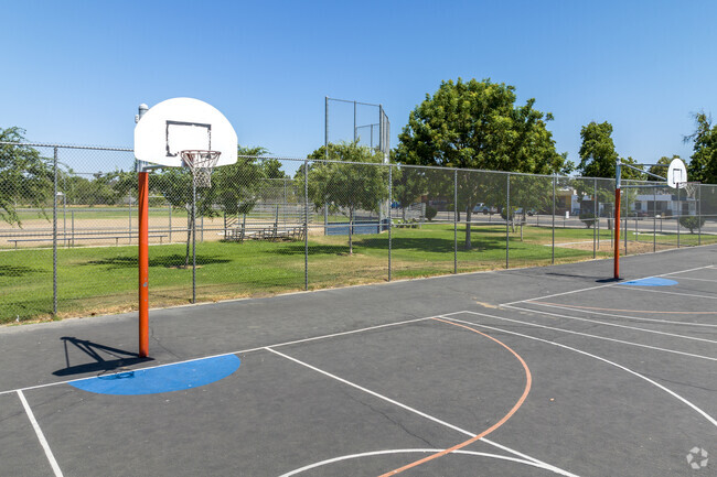 Students can play basketball at Tehipite Middle School in Fresno.