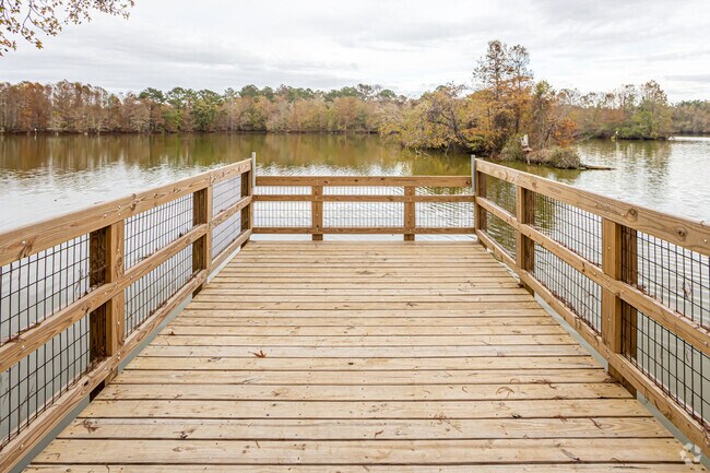 Enjoy picturesque views of the water at the Bogue Chitto Wilderness Trail in Pearl River.
