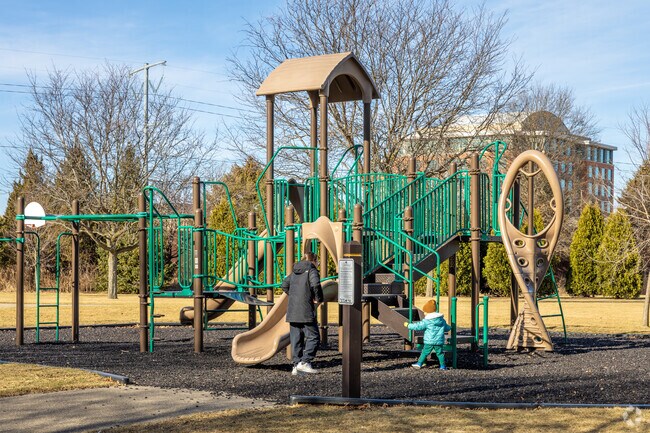 The playground at Sauk Creek Park is perfect for children of all ages.