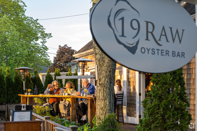 19 Raw Oyster Bar in Edgartown serves seafood with a robust menu of sides.
