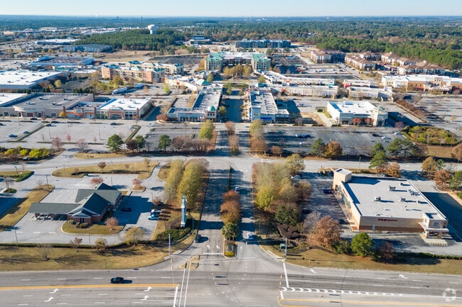 Village at Sandhill is a modern retail complex in Northeast Columbia.