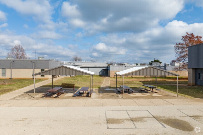 Springtown Intermediate School’s courtyards are where friendships form and ideas bloom.