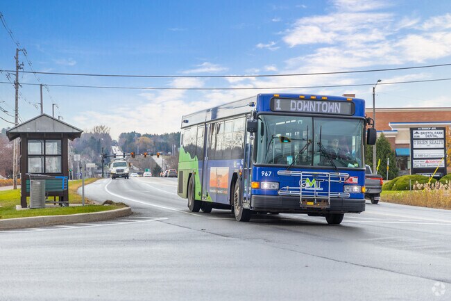 Green Mountain Transit buses in Williston provide reliable transportation for commuters.
