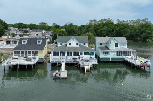 In the Ryal Side neighborhood, some homes feature private backyard docks, offering direct access to the water and a serene coastal lifestyle.