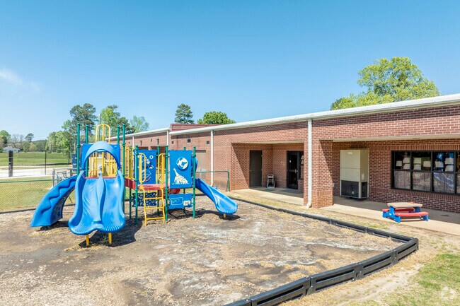 Playing is important in learning, and this playground is an exciting place for children.