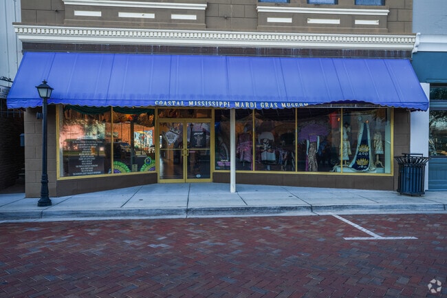 The Coastal Mississippi Mardi Gras Museum in Biloxi highlights the history of Mardi Gras.