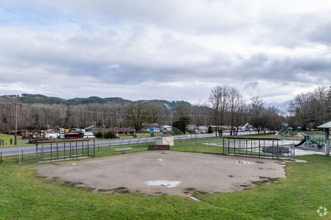 Fall City Elementary School baseball field.