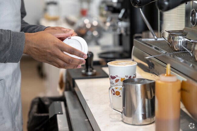 Local coffee shops will keep you running throughout the day in New Post.