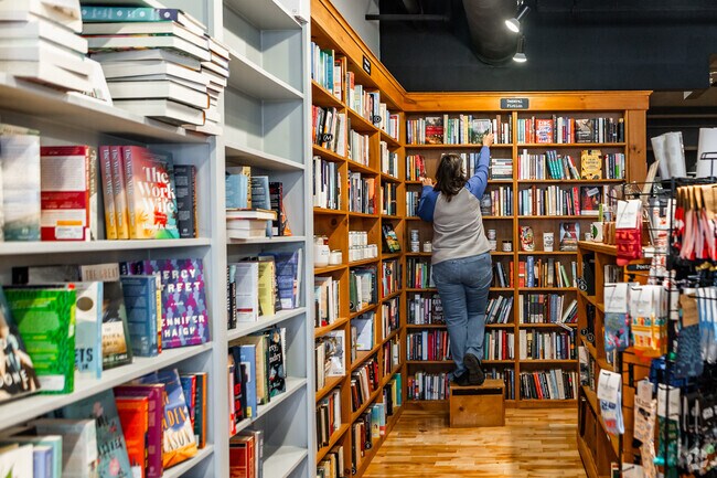 Many New Market locals enjoy a little retail therapy in downtown Mt Airy.