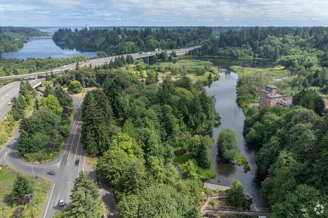 Interstate 5 offers residents of Tumwater Hill convenient access to nearby cities.