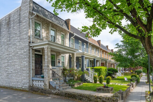 Hill East is comprised entirely of row homes, with both Federal and Victorian styles.