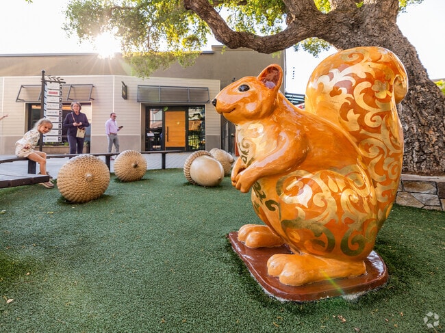 Downtown Napa is full of sculptures and art in Riverpark.