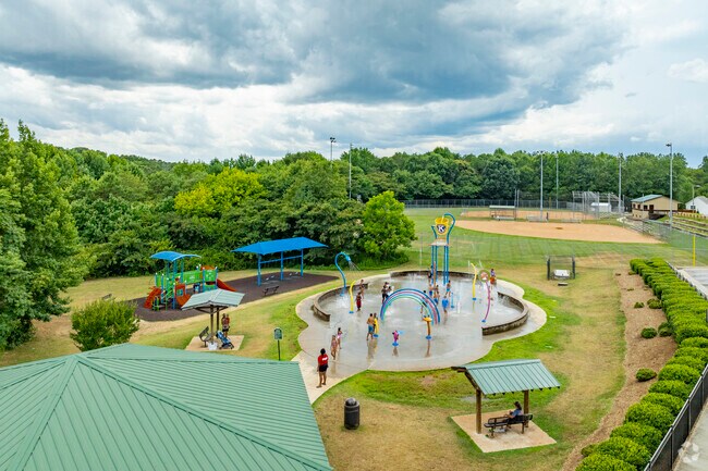 The splash pad at Kiwanis Park is a great place to beat the summer heat in Hickory.