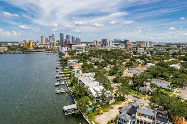Davis Islands is across the Columbia Drive Bridge from Tampa.