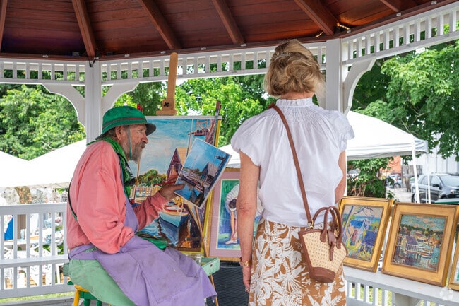 Osterville artist show off their work at the Osterville Village Day.