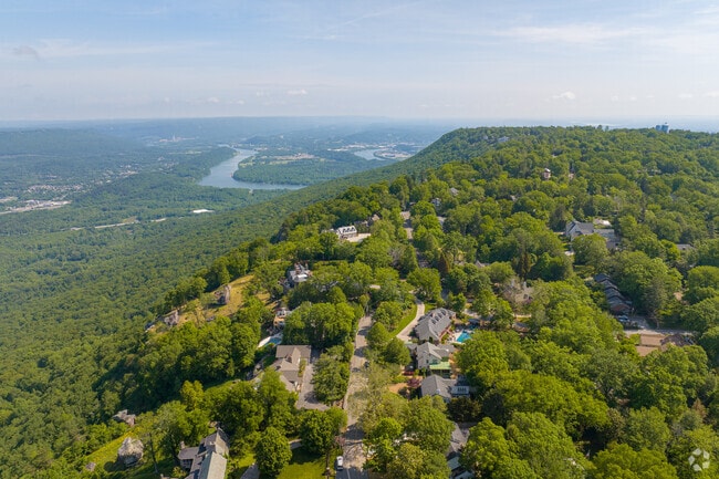 Properties in the Lookout Mountain neighborhood have views of the city and river below.