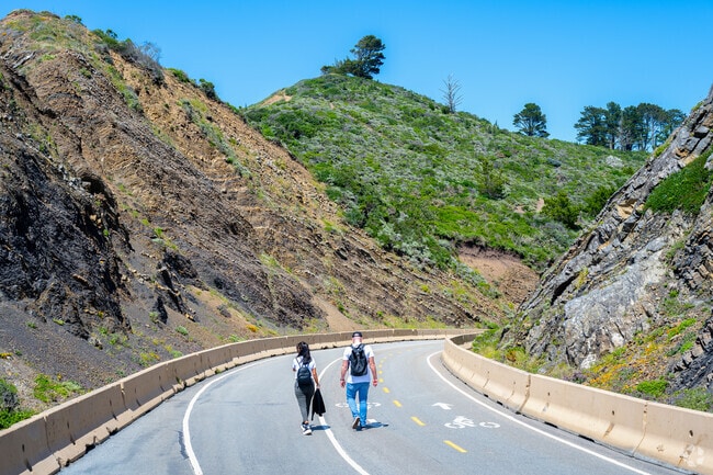 Pedro Point Headlands has both trails and paved walkways.