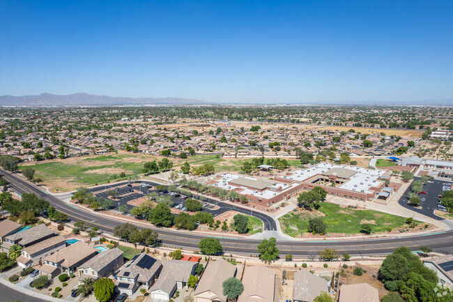 A breathtaking aerial view of Corte Sierra Elementary School in Avondale.