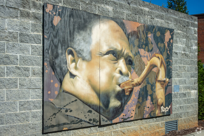 Music inspired murals can occasionally be found around West Haven.