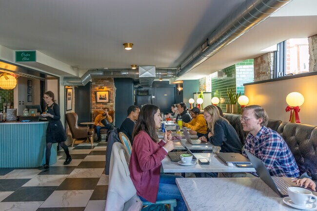 Cafe Sous Terre is in the basement of a 19th century mansion in Midtown.