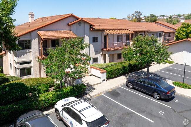 Townhouses with Mediterranean style influences can be found around the neighborhood of Calavera Hills.