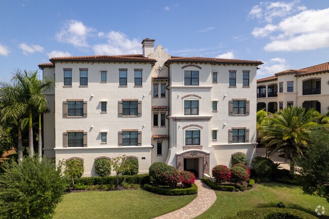 Talis Park has lowrise condo buildings as an option for living styles.