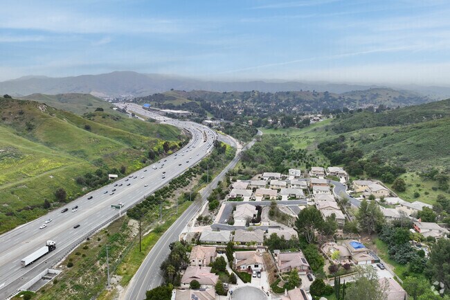 Easy access to Los Angeles by taking freeway 101 between the Santa Monica Mountains in Agoura Hills.