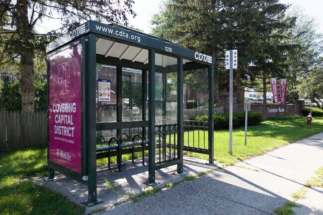 You can catch a bus into Albany as well in Guilderland.