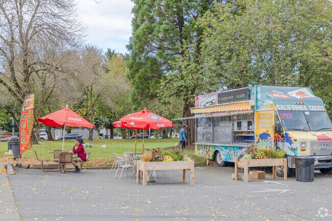Quality food trucks line the streets in DT Lacey outside Nisqually Indian Community.