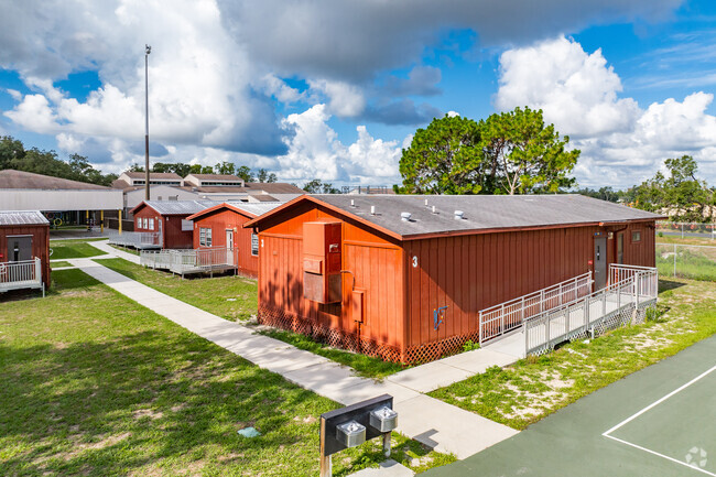 Mary Giella Elementary School has state of the art portable classrooms for students.