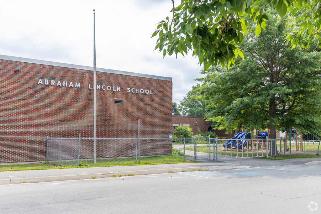 The Abraham Lincoln School in the Tree Streets neighborhood of Bangor, ME.