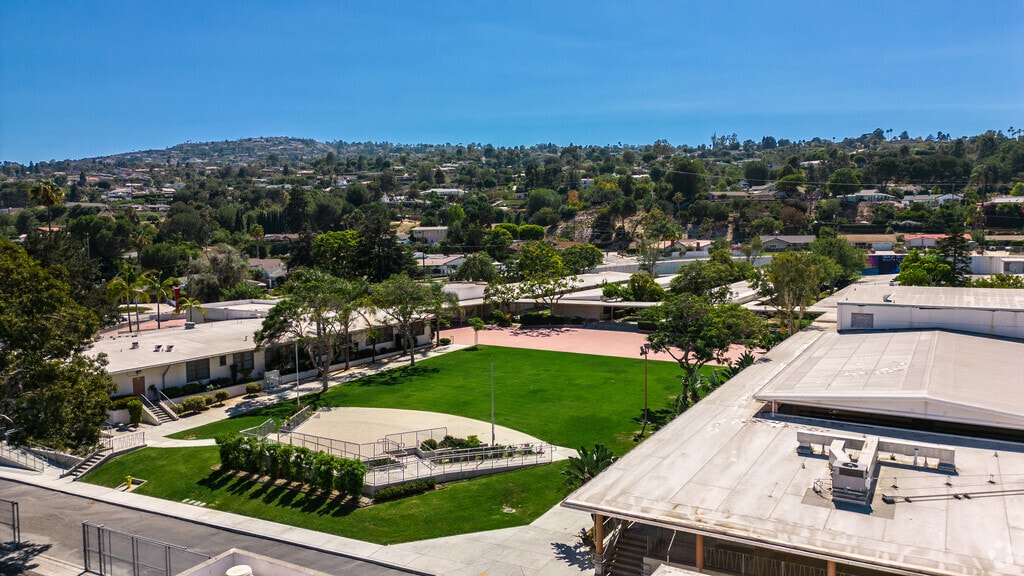 Rudecinda Sepulveda Dodson Middle has a huge courtyard for students to enjoy.