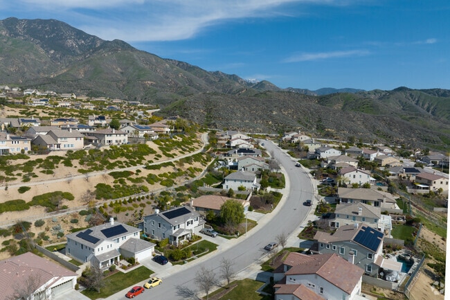 Winding streets through the East Highlands tracts of homes.