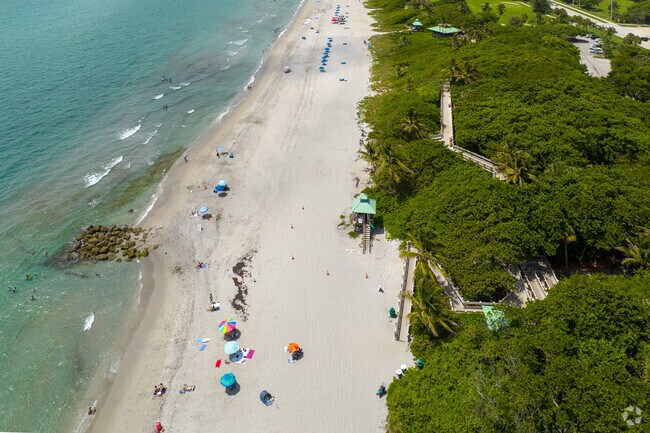 Aerial Map view of beach
