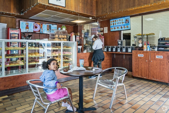 Chuck's Donuts offers a cozy spot for sweet indulgences near Homeview.